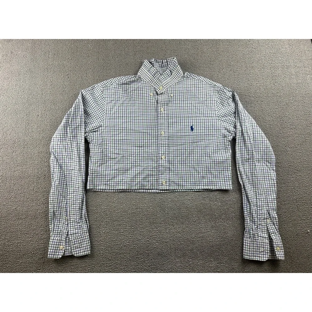 Reworked Polo Ralph Lauren Button-Down Shirt Men S Multi Color Cotton Preppy‎